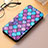 Leather Case Stands Fashionable Pattern Flip Cover Holder S04D for Samsung Galaxy S24 Ultra 5G