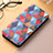 Leather Case Stands Fashionable Pattern Flip Cover Holder S04D for Samsung Galaxy S24 Ultra 5G Clove Purple