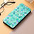 Leather Case Stands Fashionable Pattern Flip Cover Holder S04D for Samsung Galaxy S24 Ultra 5G Green