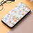 Leather Case Stands Fashionable Pattern Flip Cover Holder S04D for Samsung Galaxy S24 Ultra 5G White