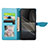 Leather Case Stands Fashionable Pattern Flip Cover Holder S04D for Sony Xperia Ace II SO-41B