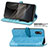 Leather Case Stands Fashionable Pattern Flip Cover Holder S04D for Sony Xperia Ace II SO-41B