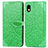 Leather Case Stands Fashionable Pattern Flip Cover Holder S04D for Sony Xperia Ace III Green