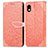 Leather Case Stands Fashionable Pattern Flip Cover Holder S04D for Sony Xperia Ace III SO-53C