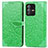 Leather Case Stands Fashionable Pattern Flip Cover Holder S04D for Vivo V23 Pro 5G Green