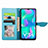 Leather Case Stands Fashionable Pattern Flip Cover Holder S04D for Vivo Y3s (2021)