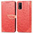 Leather Case Stands Fashionable Pattern Flip Cover Holder S04D for Vivo Y3s (2021)