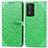 Leather Case Stands Fashionable Pattern Flip Cover Holder S04D for Vivo Y74s 5G Green