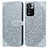 Leather Case Stands Fashionable Pattern Flip Cover Holder S04D for Xiaomi Mi 11i 5G (2022) Gray