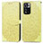 Leather Case Stands Fashionable Pattern Flip Cover Holder S04D for Xiaomi Mi 11i 5G (2022) Yellow