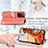 Leather Case Stands Fashionable Pattern Flip Cover Holder S04D for Xiaomi Mi 11T Pro 5G