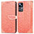 Leather Case Stands Fashionable Pattern Flip Cover Holder S04D for Xiaomi Mi 12T 5G Orange