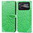 Leather Case Stands Fashionable Pattern Flip Cover Holder S04D for Xiaomi Poco C40 Green