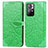 Leather Case Stands Fashionable Pattern Flip Cover Holder S04D for Xiaomi Poco M4 Pro 5G Green