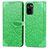 Leather Case Stands Fashionable Pattern Flip Cover Holder S04D for Xiaomi Poco M5S Green
