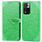 Leather Case Stands Fashionable Pattern Flip Cover Holder S04D for Xiaomi Poco X4 NFC Green