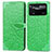Leather Case Stands Fashionable Pattern Flip Cover Holder S04D for Xiaomi Poco X4 Pro 5G Green