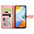 Leather Case Stands Fashionable Pattern Flip Cover Holder S04D for Xiaomi Redmi 10C 4G