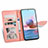 Leather Case Stands Fashionable Pattern Flip Cover Holder S04D for Xiaomi Redmi Note 10 5G