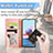 Leather Case Stands Fashionable Pattern Flip Cover Holder S04D for Xiaomi Redmi Note 10 5G