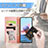 Leather Case Stands Fashionable Pattern Flip Cover Holder S04D for Xiaomi Redmi Note 10 JE 5G