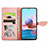 Leather Case Stands Fashionable Pattern Flip Cover Holder S04D for Xiaomi Redmi Note 10T 5G