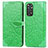 Leather Case Stands Fashionable Pattern Flip Cover Holder S04D for Xiaomi Redmi Note 11 Pro 5G Green