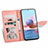 Leather Case Stands Fashionable Pattern Flip Cover Holder S04D for Xiaomi Redmi Note 11 SE 5G