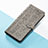 Leather Case Stands Fashionable Pattern Flip Cover Holder S05D for Google Pixel 6 Pro 5G Gray