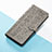 Leather Case Stands Fashionable Pattern Flip Cover Holder S05D for Google Pixel 7 Pro 5G Gray