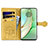 Leather Case Stands Fashionable Pattern Flip Cover Holder S05D for Motorola Moto Edge (2023) 5G