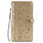 Leather Case Stands Fashionable Pattern Flip Cover Holder S05D for Samsung Galaxy S21 5G