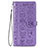 Leather Case Stands Fashionable Pattern Flip Cover Holder S05D for Samsung Galaxy S21 FE 5G