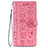 Leather Case Stands Fashionable Pattern Flip Cover Holder S05D for Samsung Galaxy S21 FE 5G