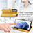 Leather Case Stands Fashionable Pattern Flip Cover Holder S05D for Samsung Galaxy S22 5G