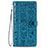 Leather Case Stands Fashionable Pattern Flip Cover Holder S05D for Samsung Galaxy S23 5G