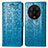 Leather Case Stands Fashionable Pattern Flip Cover Holder S05D for Xiaomi Mi 13 Ultra 5G Blue