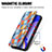 Leather Case Stands Fashionable Pattern Flip Cover Holder S06D for Huawei Enjoy 50 Pro