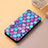 Leather Case Stands Fashionable Pattern Flip Cover Holder S06D for Huawei Enjoy 50 Pro