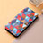 Leather Case Stands Fashionable Pattern Flip Cover Holder S06D for Huawei Enjoy 50 Pro