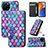 Leather Case Stands Fashionable Pattern Flip Cover Holder S06D for Huawei Enjoy 50z