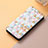 Leather Case Stands Fashionable Pattern Flip Cover Holder S06D for Huawei Honor 60 Pro 5G White