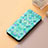 Leather Case Stands Fashionable Pattern Flip Cover Holder S06D for Huawei Honor 60 SE 5G