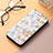 Leather Case Stands Fashionable Pattern Flip Cover Holder S06D for Huawei Honor 80 Pro 5G White