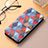 Leather Case Stands Fashionable Pattern Flip Cover Holder S06D for Huawei Honor 80 SE 5G