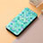 Leather Case Stands Fashionable Pattern Flip Cover Holder S06D for Huawei Honor Magic5 Pro 5G Green