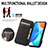 Leather Case Stands Fashionable Pattern Flip Cover Holder S06D for Huawei Honor X7