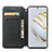 Leather Case Stands Fashionable Pattern Flip Cover Holder S06D for Huawei Nova 10