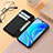 Leather Case Stands Fashionable Pattern Flip Cover Holder S06D for Huawei Nova Y70 Plus