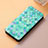 Leather Case Stands Fashionable Pattern Flip Cover Holder S06D for Huawei Y9 Prime (2019) Green